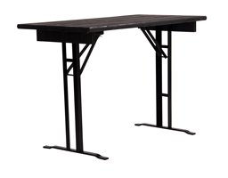 Table with T-shaped table frames