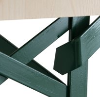 Bench with backrest foldable