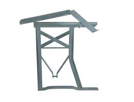 Galvanized bank-frame with backrest