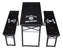 Marquee set Jim Beam front.