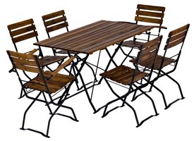 picnic, pub or garden furniture Robinia frames black