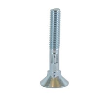 Ribbed screw for table and benches sets