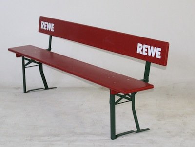 Screen printed bench