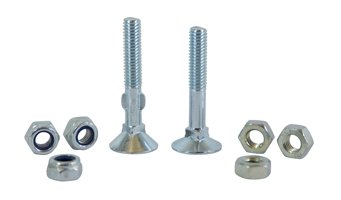 Rib screws and flat head screws with nuts for table and benches sets
