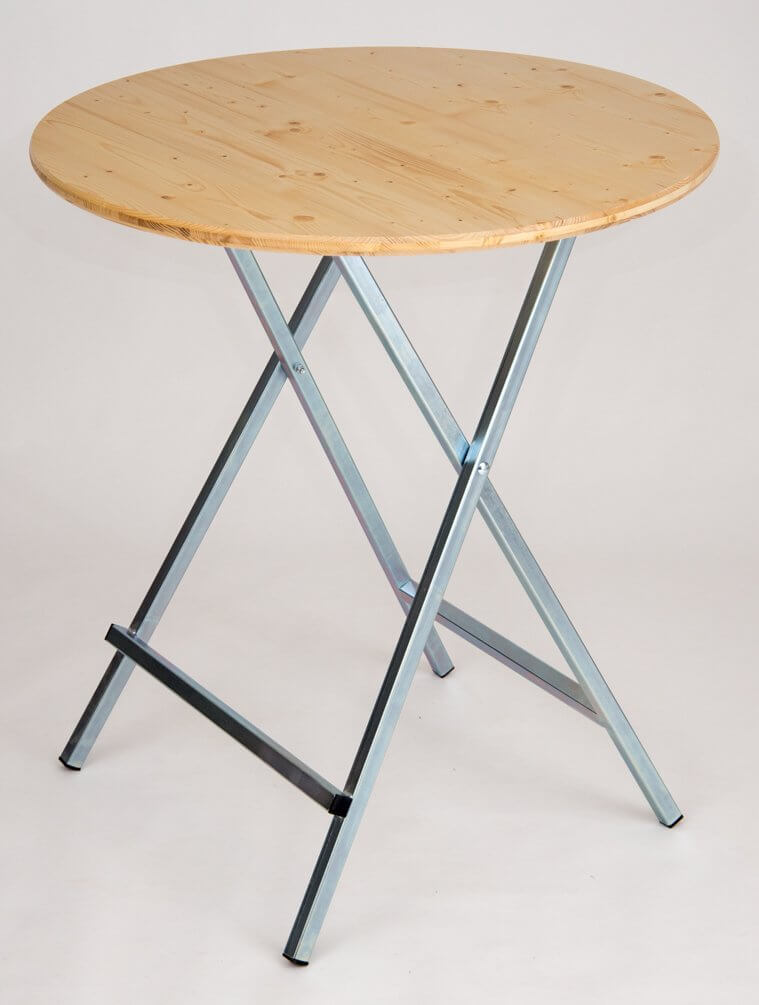 Standing table with 100 cm wooden top no.01 