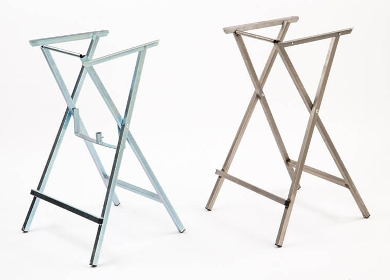Standing table frames made of stainless steel 