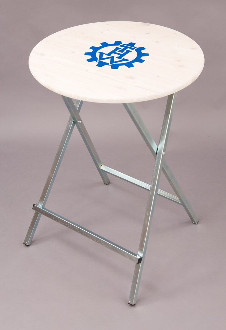 standing tables screen printing THW