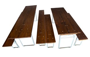 Table and benches sets length comparison