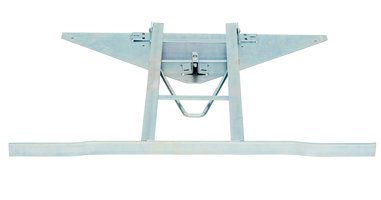 table frame with snap lock welded to iron plate