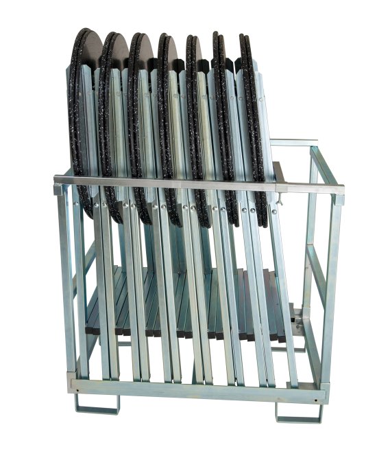 Transport trolleys for standing tables 